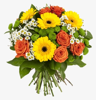 Bouquet Of Flowers - Flowers Orange And Yellow And White #8704586