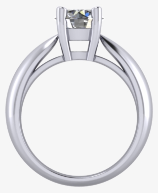 Solitaire Ring Without Side Diamonds - Engagement Ring #8706832