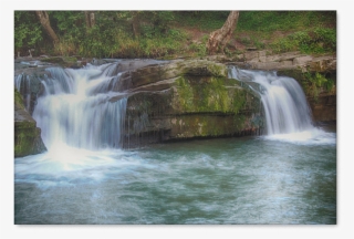 Natural Waterfalls Canvas Art - Waterfall #8707845