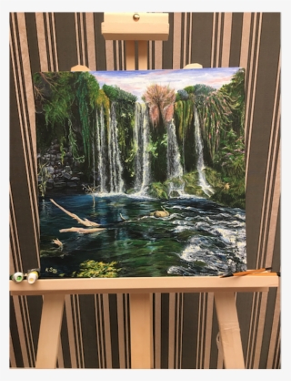 Duden Waterfalls - Painting #8708171