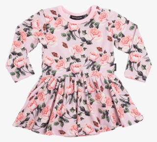 Rock Your Baby Shabby Chic Long Sleeve Waisted Dress - Dress #8708173