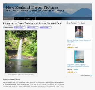 New Zealand Travel Pictures - Waterfall #8708755