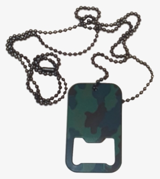 Dog Tag Bottle Opener W/chain - Emblem #8709797