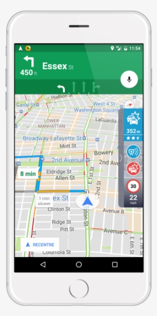 Fastest Routes, Real Time Traffic - Automotive Navigation System #8711146