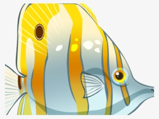 Butterflyfish Clipart Real Fish - Butterfly Fish Cartoon #8711511