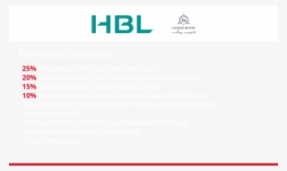 Habib Bank Limited Discount - Hbl Pakistan #8713956