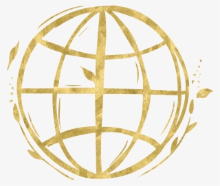 Hand Drawn Social Media Gold - World Icon Transparent Background #8714665