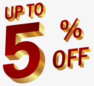 5 Percent Discount Clip Art Image - Graphic Design #8714960