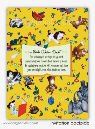 Little Golden Book 1st Birthday Invitations - Little Golden Books #8716143