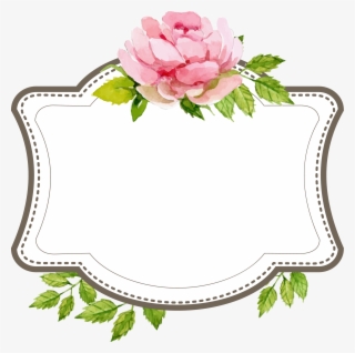 Clip Art Text Label Border Transprent Png - Frame Vector Wedding Png #8716780