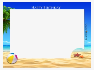 41 - Birthday Frame Landscape Pic Png #8717019