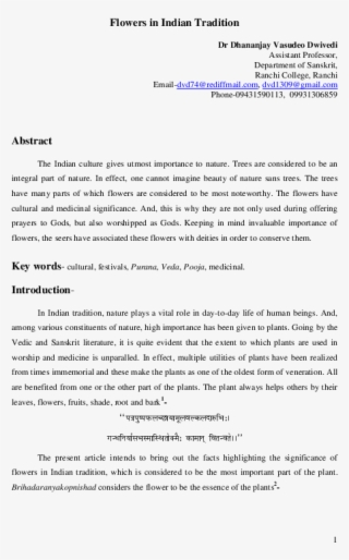 Flowers In Indian Tradition Published In Anusandhanika - Michael Jackson Will #8717166