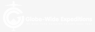 Global Wide Expeditions Logo White - Graphic Design #8718766