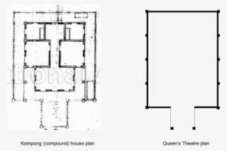 Plans Of The Traditional Kampung House And The Former - Diagram #8720746