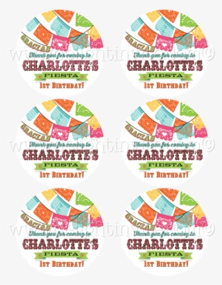 Mexican Fiesta Birthday Invitation Sticker Tag - Illustration #8721656