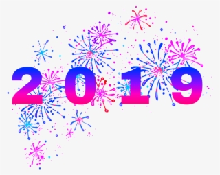2019 Newyear Fireworks Sparkle Holiday Celebration - Graphic Design #8726399