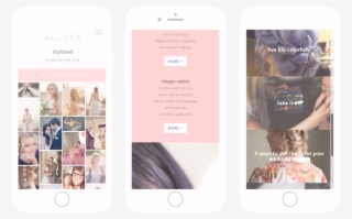 Allure Hair & Makeup Responsive Website Designed Made - Collage #8726510