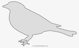 Free Finch Silhouette Bird Pattern Template To Print - Pigeons And Doves #8726954