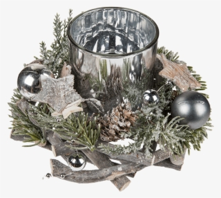 Decoración De Adviento De Madera & Ramas De Abeto Con - Christmas Tree #8728041