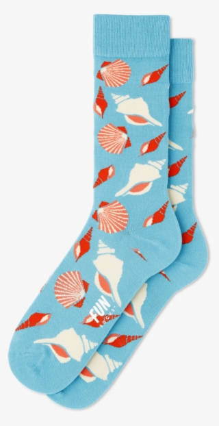 Men's Seashells Beach Socks - Sock #8728505