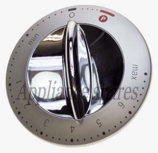 Kenwood Chef Silver And Chrome Control Knob And Insert - Emblem #8728542