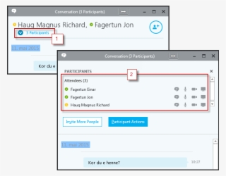 Contacting Skype - Skype For Business Participant List #8728650