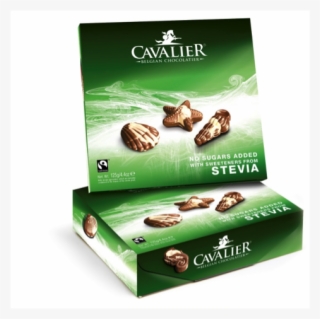 Cavalier Stevia Boxed Chocolate Seashells 125g X 12 - Chocolate #8728756