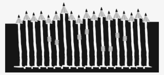 Illustration Of A Line-up Of Pencils With Hands Holding - Picket Fence #8729313 Illustration Of A Line-up Of Pencils With Hands Holding - Picket Fence #8729313