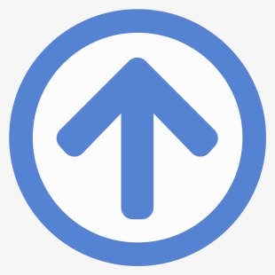 Font Awesome 5 Regular Arrow Circle Up Blue - Player Icon #8729706