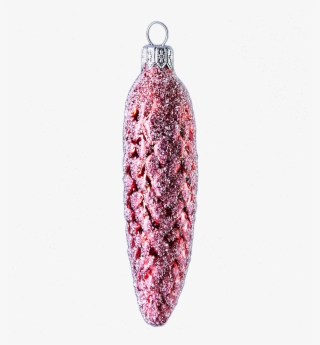Handcrafted Christmas Ornament Frosted Red Pinecone, - Earrings #8730877