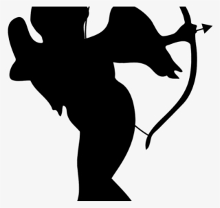 Silhouette Clipart Angel - Silhouette Cupid Png #8730970