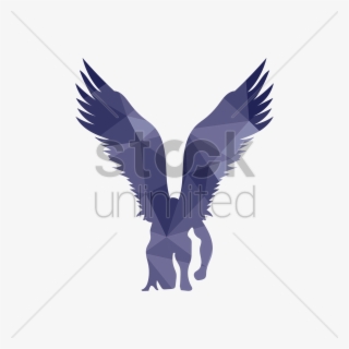 Kneeling Angel Vector Image - Kneeling Angel Silhouette #8731163