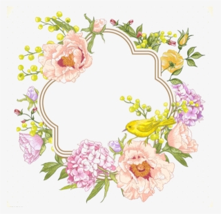 600 X 583 13 - Flower Background Drawing #8731735