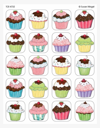 Cupcake Clipart Sticker - Eşini Bul Oyunu Kartları #8732520