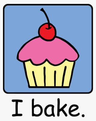 Cartoon Clip Art Dessert Pink Frosting Photo I Bake - Diploma #8732717