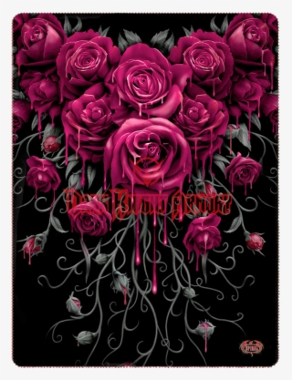Blood Rose Fleece Blanket #8732721