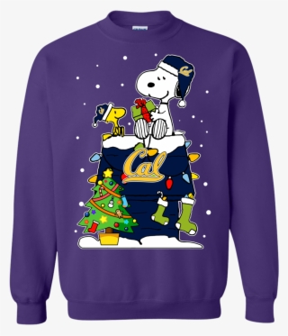 California Golden Bears Ugly Christmas Sweaters - Snoopy And Woodstock Christmas #8733058