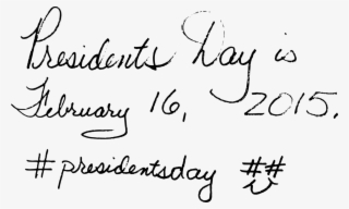 Line Art Handwriting Coloring Book Presidents' Day - Clip Art #8733397
