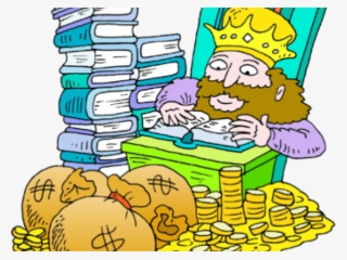 Throne Clipart Rich King - King And Money Cartoon #8735338