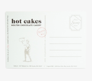 Postcard 10-pack Hot Cakes Molten Chocolate Cakery - Sketch Pad #8736254