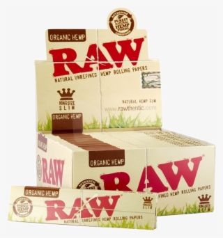 Organic King Size Slim Rolling Papers Display Box - Raw Papers #8736433