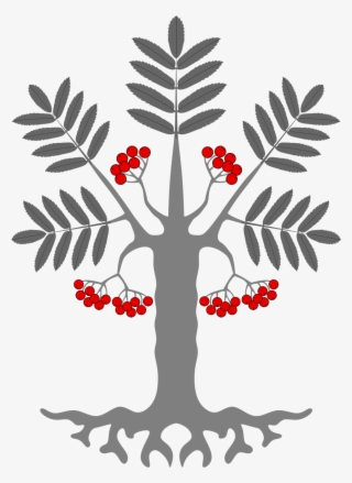 Fruit Tree Hook Earrings, Women's, Pale Blue / Crimson - Tree Coat Of Arms Png #8737396