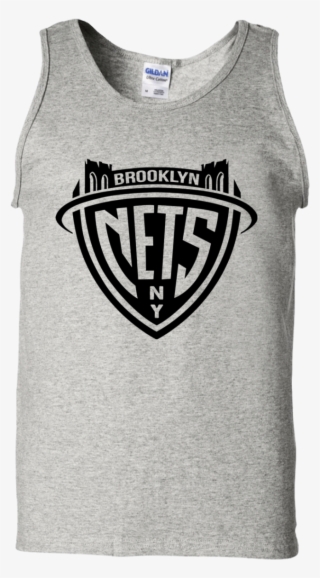 Brooklyn Nets Tshirt G220 Gildan 100% Cotton Tank Top - Brooklyn Nets Vector #8737858