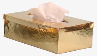 Handmade Tissue Box In Brass Art Of Metal Casting Golden - Plywood #8737988