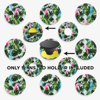 Bird Jungle Skin Phone Holder - Circle #8738968