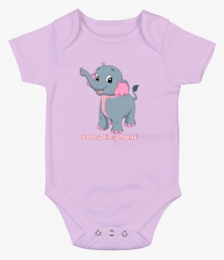 Baby Elephant Baby Bodysuit - Cartoon #8740014