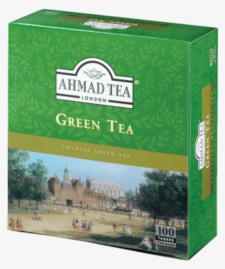 100 Tagged Teabags - Ahmad Tea Pure Green Tea #8740898