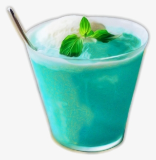 Hand Painted Mint Ice Cream Dessert Png And Psd - Dessert #8741568