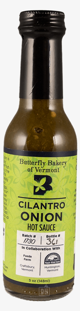 Butterfly Bakery Of Vermont Cilantro Onion Hot Sauce - Beer Bottle #8741780