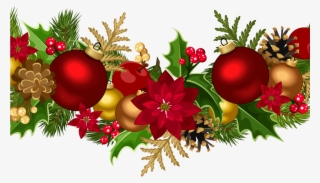 Christmas Decorative Garland Png Clip Art Image Gallery - Transparent Background Christmas Garland Png #8742813